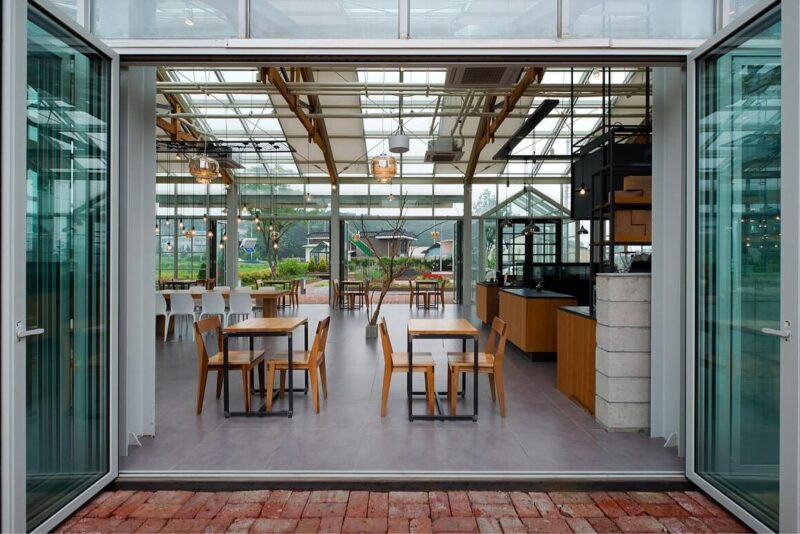 田野里的玻璃屋,韩国龙仁ALEX THE COFFEE
