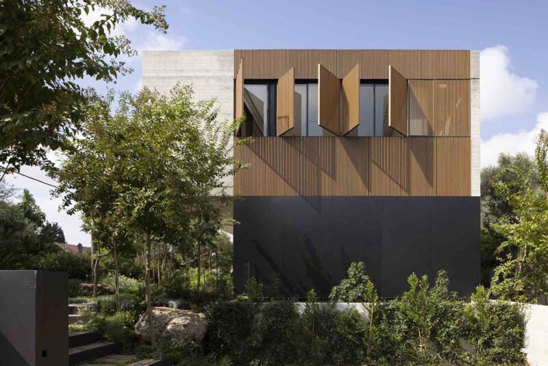 Pitsou Kedem Architects | 500㎡,以色列木模混凝土野兽派风格庭院别墅