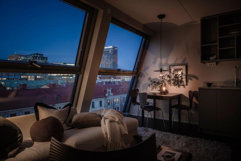 alvhem|瑞典林奈30㎡时尚顶层阁楼公寓