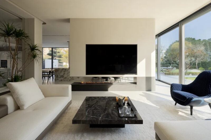 境唐设计 | 室内700㎡+花园600㎡,宁波君湾中心临江别墅