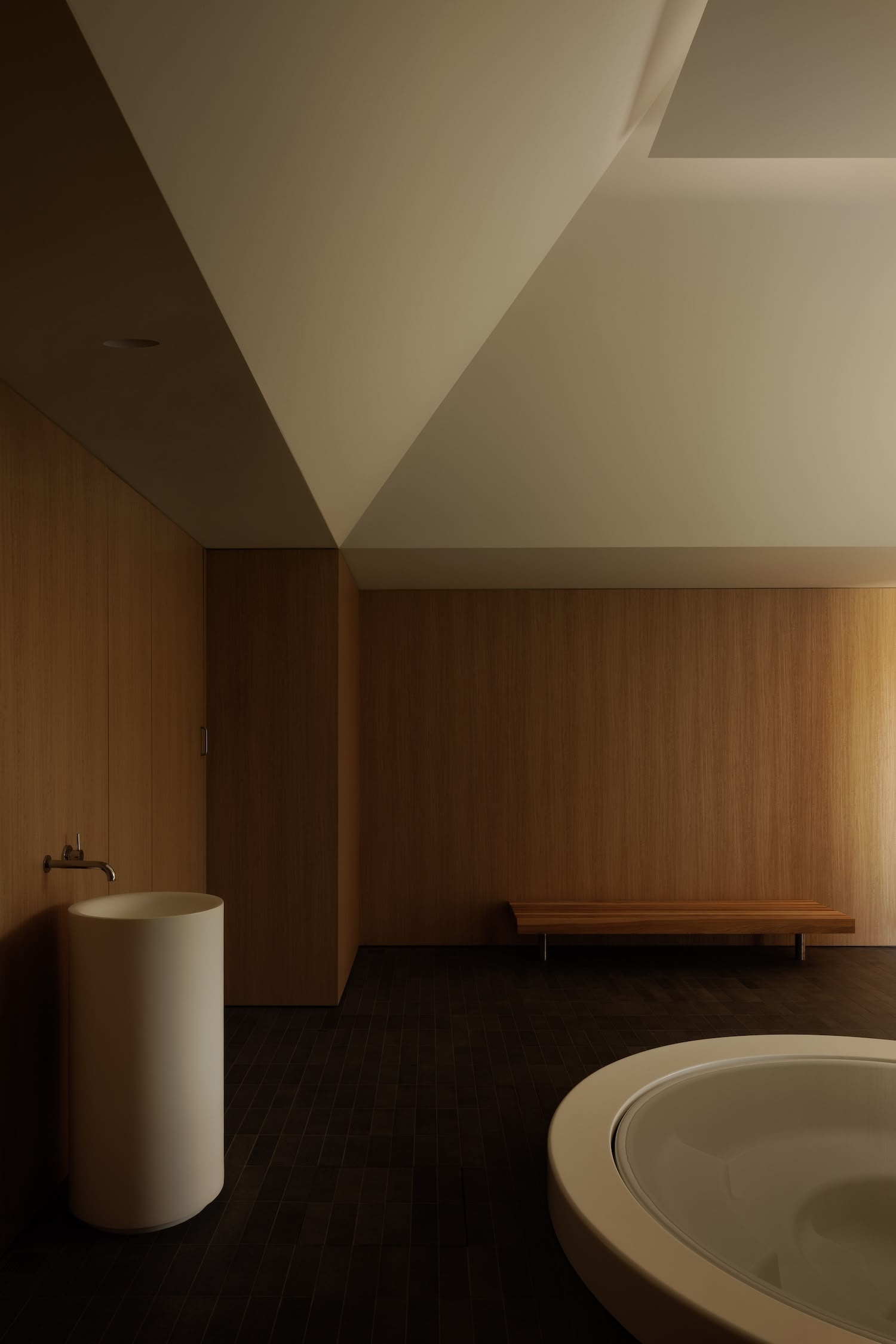 Davidov Architects,澳大利亚,莫宁顿半岛,公共浴室设计方案,极简风格,极简主义,公共浴室,浴室设计