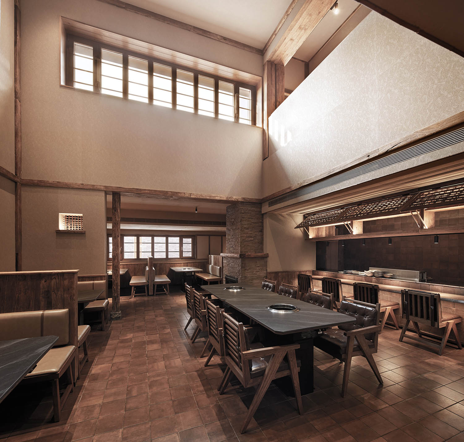 餐厅设计,休闲餐厅设计,早餐店设计,餐厅设计案例,餐厅设计方案,开放式餐厅,金山岭阿那亚燃炙屋与山谷豆腐工坊,金山岭阿那亚,odd设计事务所