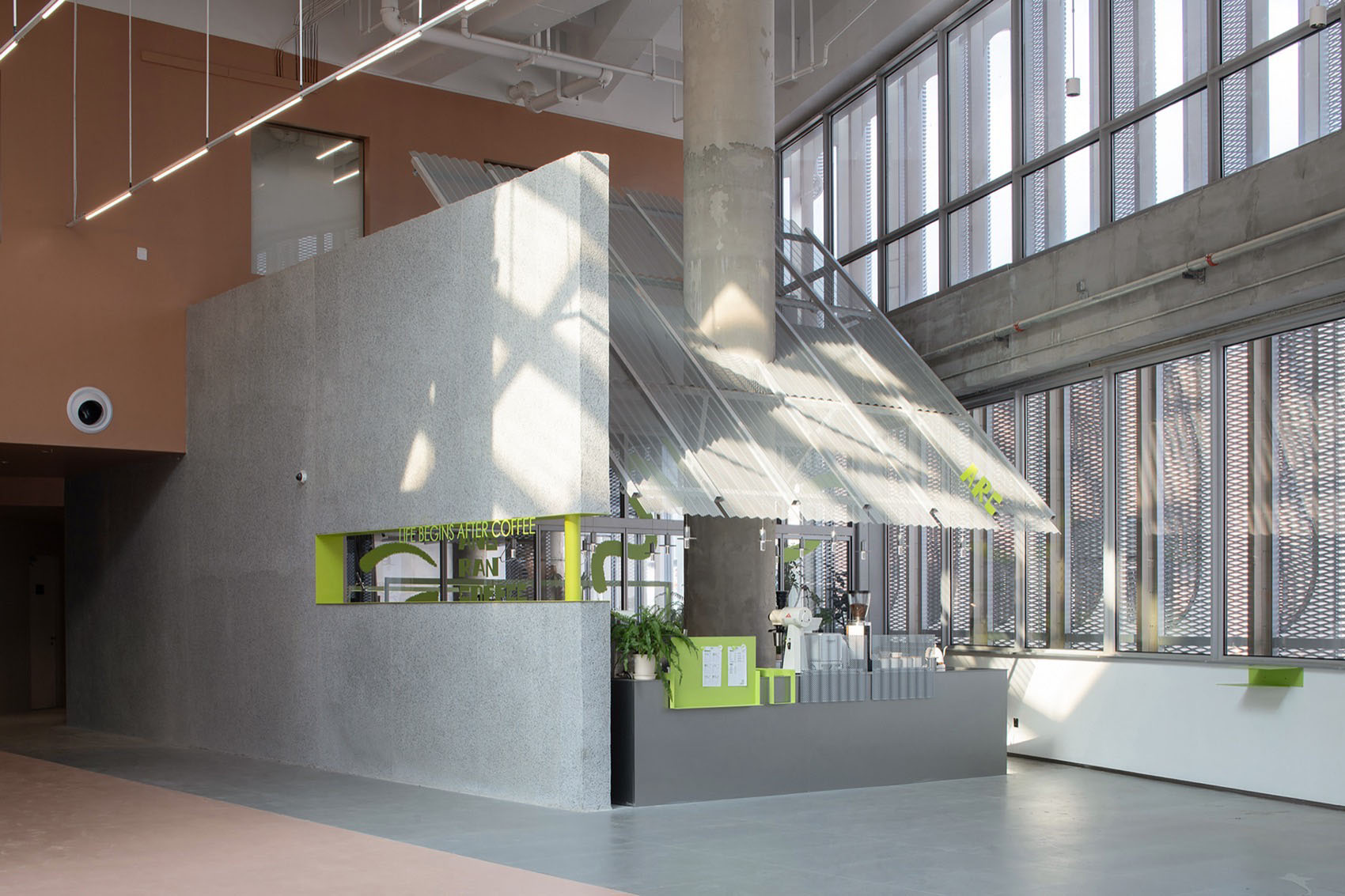 办公室设计,设计公司办公室,办公室设计案例,办公室设计方案,设计公司自用办公室,办公室改造,开放式办公室,上海拾集建筑办公室及盎然咖啡,上海,拾集建筑