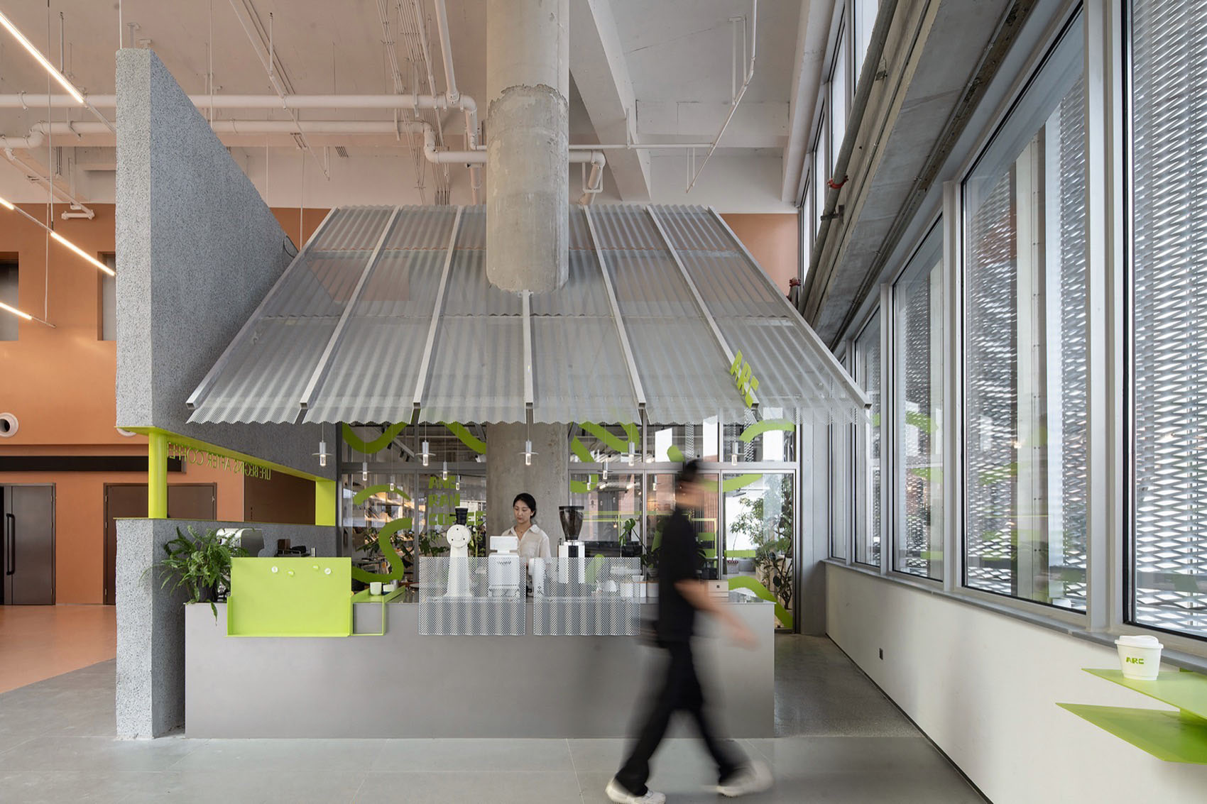 办公室设计,设计公司办公室,办公室设计案例,办公室设计方案,设计公司自用办公室,办公室改造,开放式办公室,上海拾集建筑办公室及盎然咖啡,上海,拾集建筑