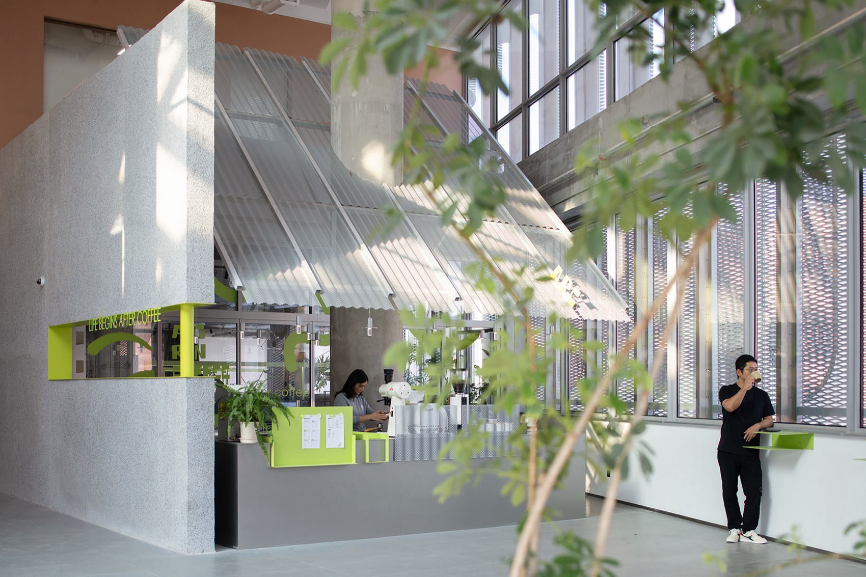 办公室设计,设计公司办公室,办公室设计案例,办公室设计方案,设计公司自用办公室,办公室改造,开放式办公室,上海拾集建筑办公室及盎然咖啡,上海,拾集建筑