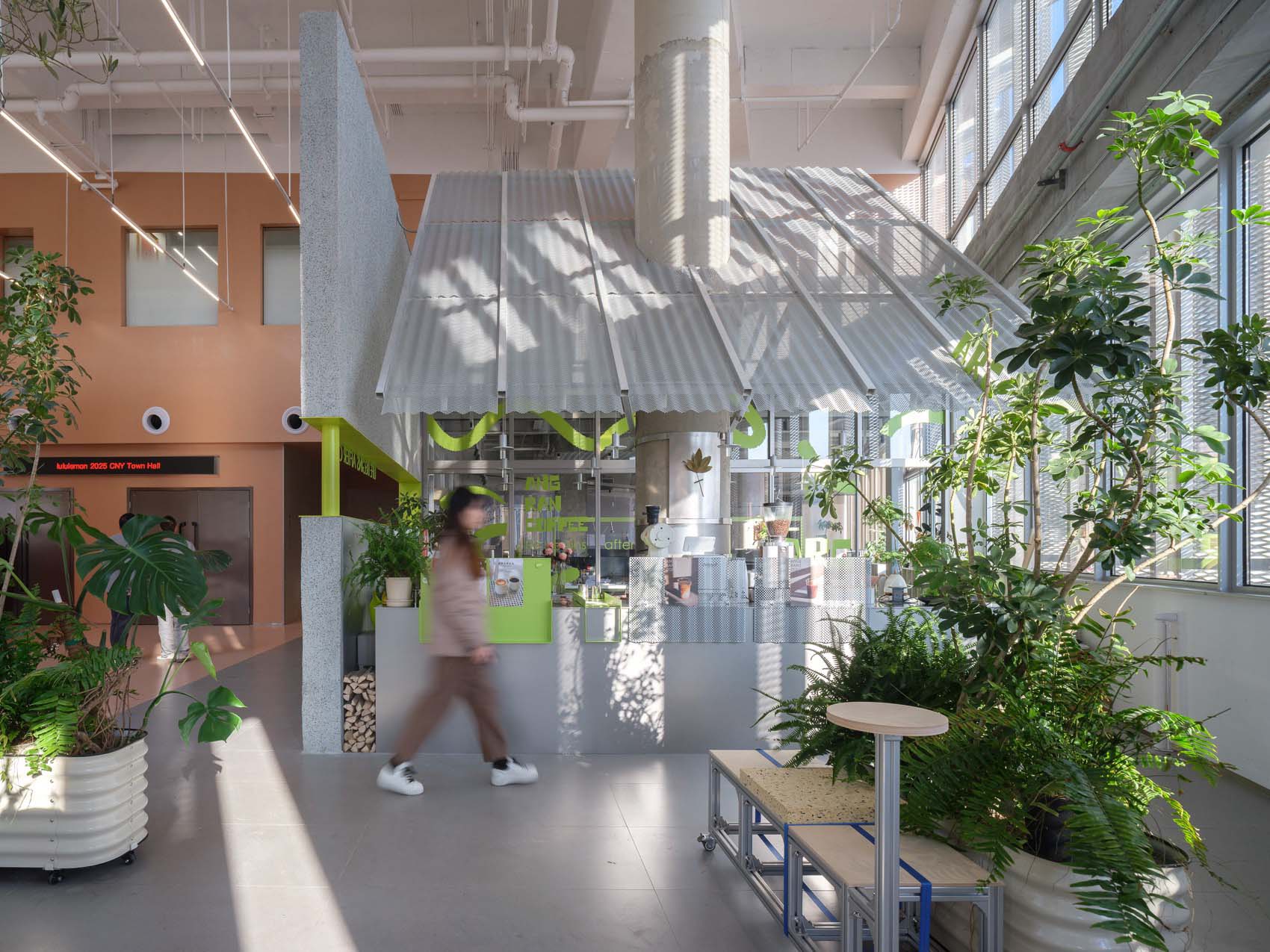 办公室设计,设计公司办公室,办公室设计案例,办公室设计方案,设计公司自用办公室,办公室改造,开放式办公室,上海拾集建筑办公室及盎然咖啡,上海,拾集建筑