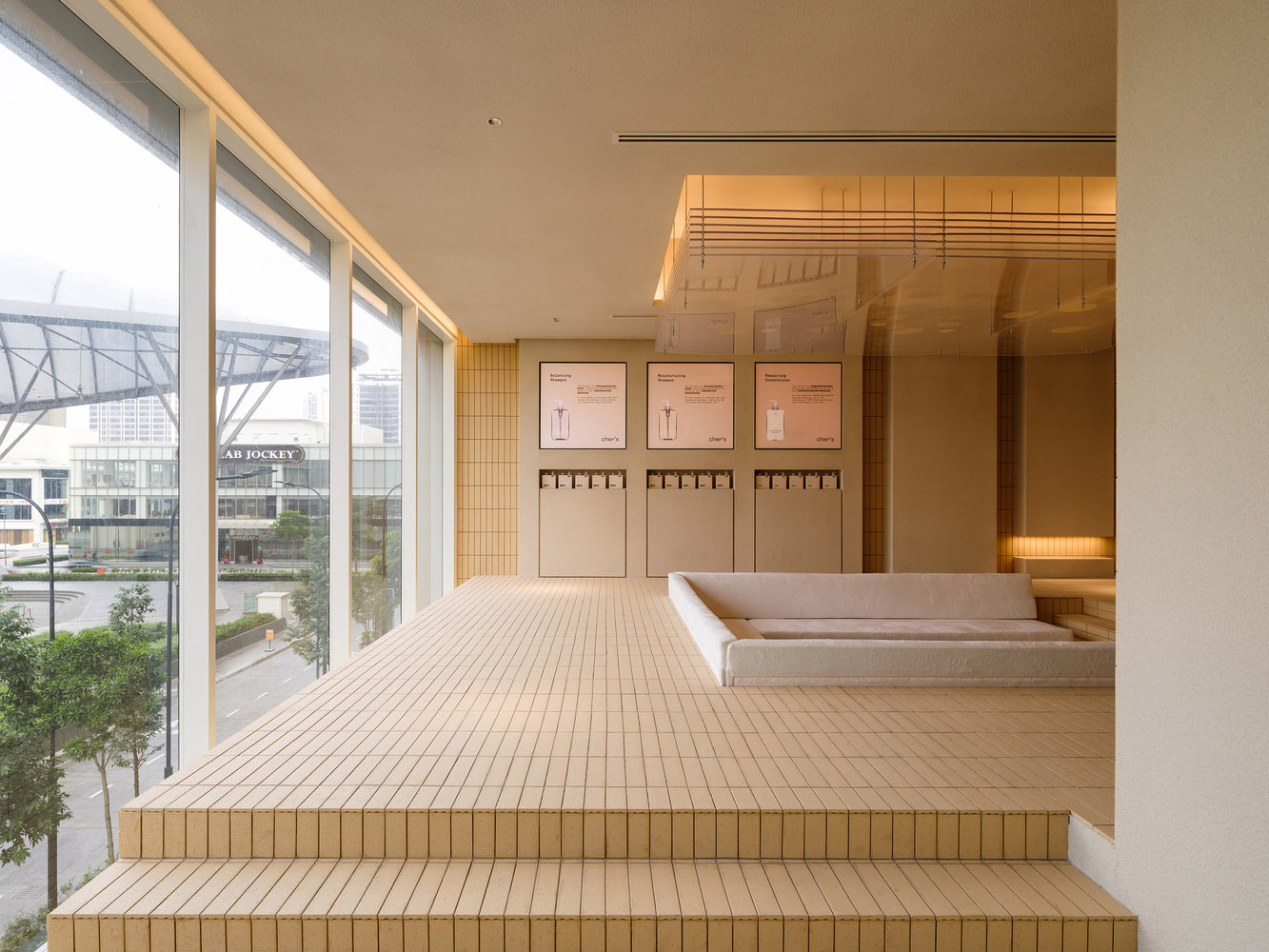 理发店设计,理发店设计案例,创意理发店,DualSpace Studio,理发店设计方案,美发沙龙空间,Cher's Hair Salon,马来西亚,吉隆坡,极简风格,极简主义