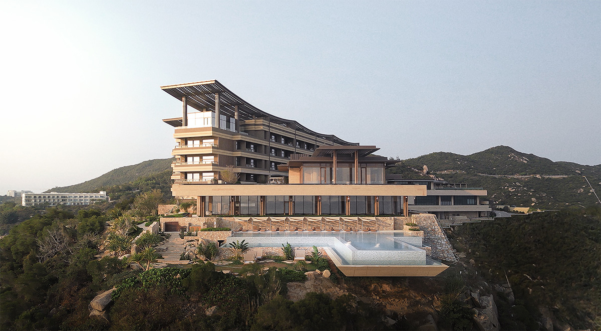 建筑设计,酒店建筑设计,景观设计,酒店景观设计,酒店建筑,酒店设计,度假酒店,阿丽拉珠海东澳岛,珠海,ZNA 泽碧克建筑设计事务所,水平线设计