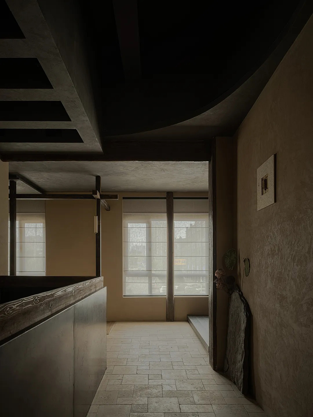 茶饮店设计,茶室设计,侘寂风茶室,茶室设计案例,茶室设计方案,湖南邵阳同心茶室,茶室装修,湖南邵阳,宅南设计