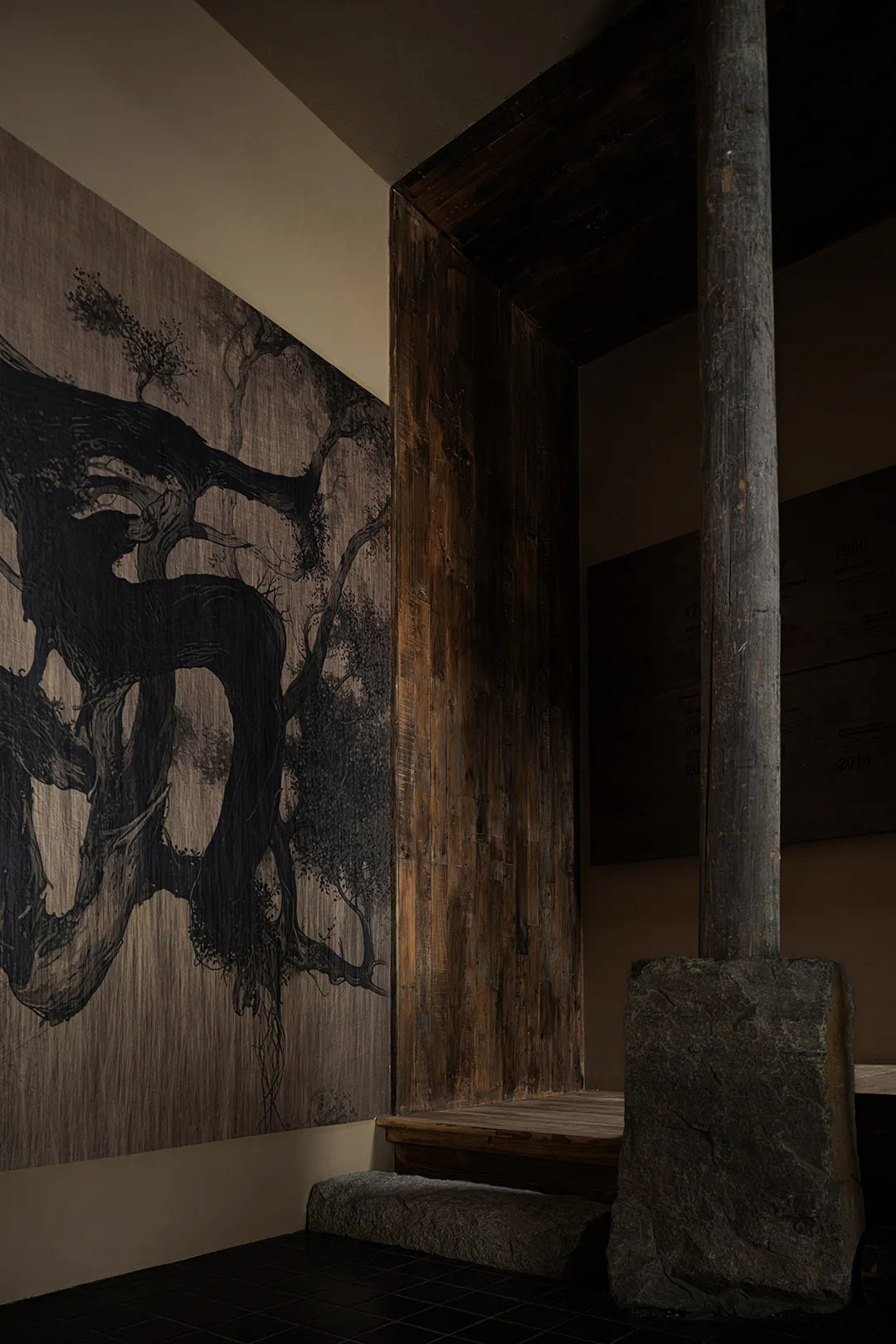 茶饮店设计,茶室设计,侘寂风茶室,茶室设计案例,茶室设计方案,湖南邵阳同心茶室,茶室装修,湖南邵阳,宅南设计