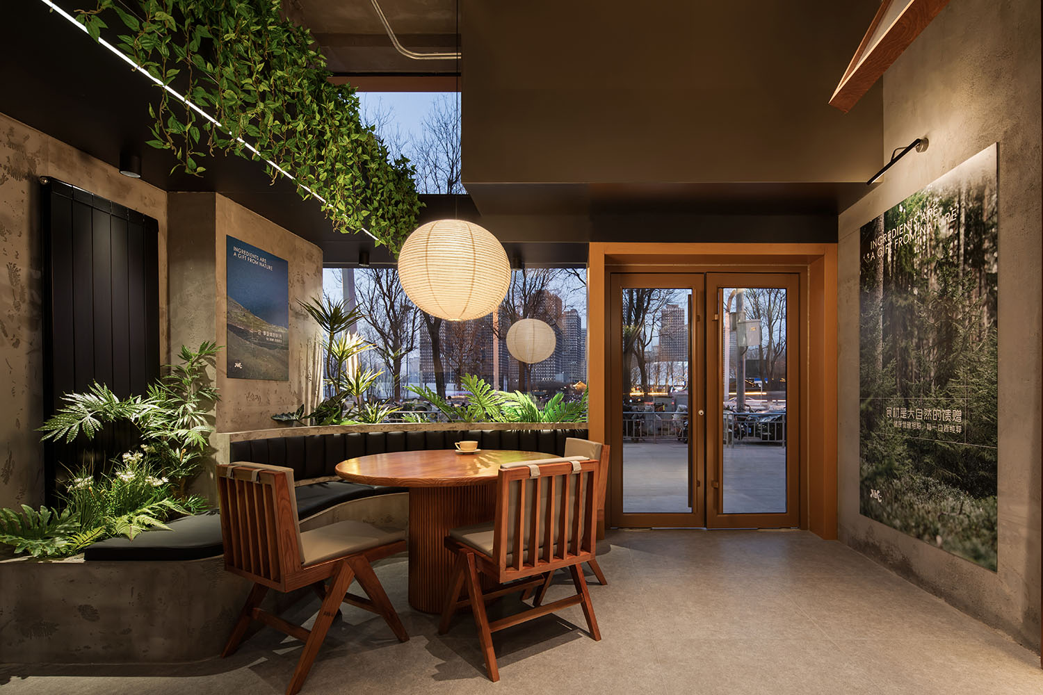 餐厅设计,休闲餐厅设计,轻食餐厅设计,餐厅设计案例,餐厅设计方案,开放式餐厅,街边餐厅设计,太原YIHE一合融合轻食餐厅,太原,BLEND DESIGN 斑斓空间