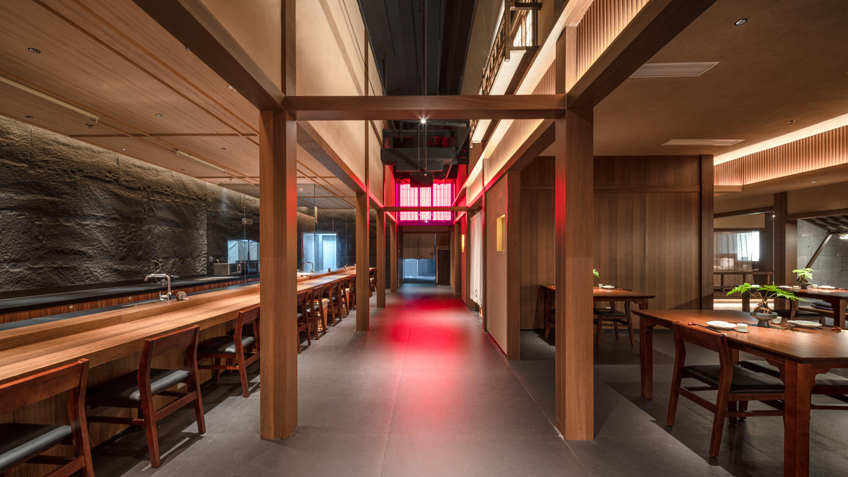 餐厅设计,植田·田之间建筑计,日料店设计案例,日料店设计方案,休闲餐厅设计,日料店设计,杭州万象城,杭州,竹哩日料