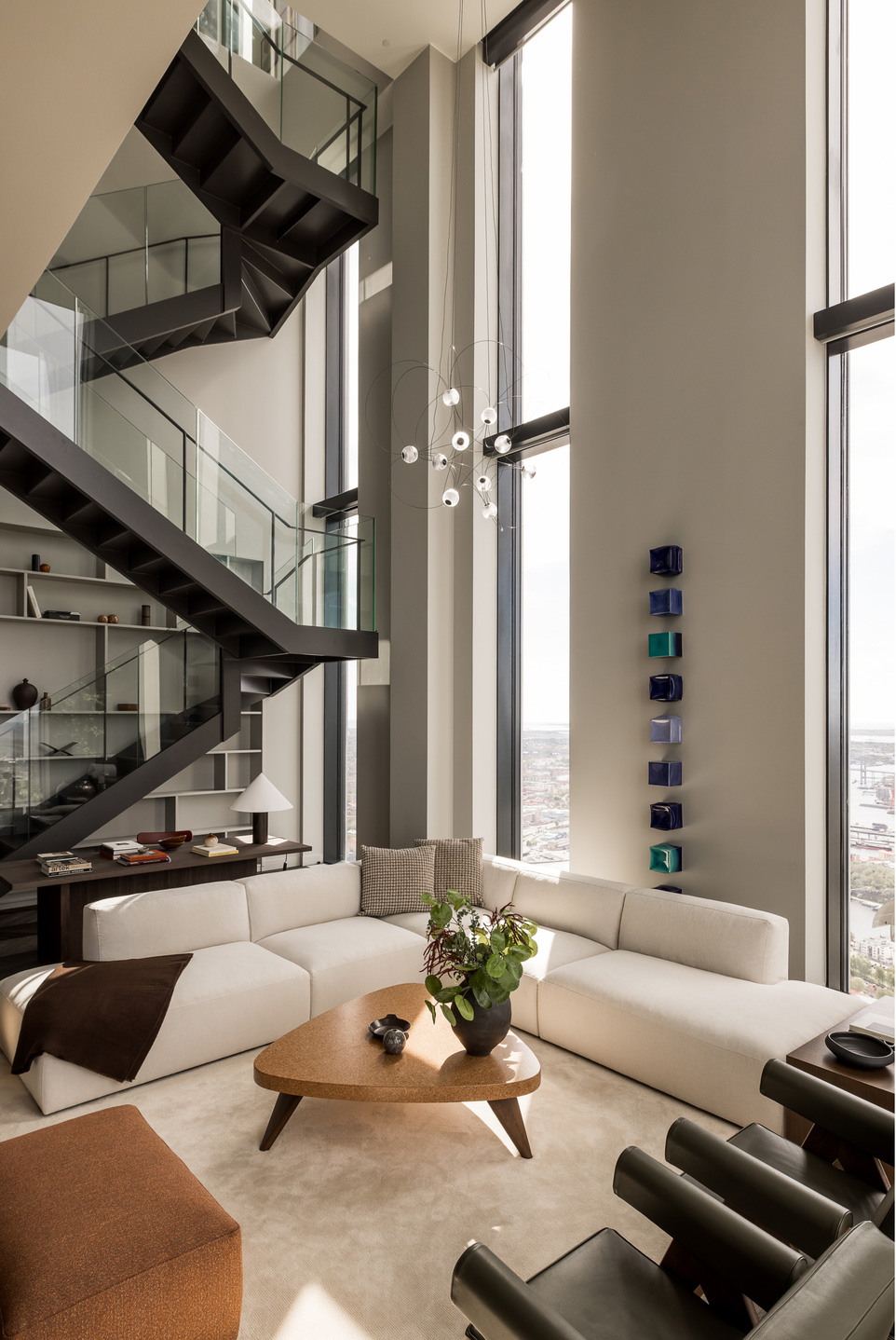 公寓设计,公寓设计案例,顶层公寓,瑞典,复式公寓