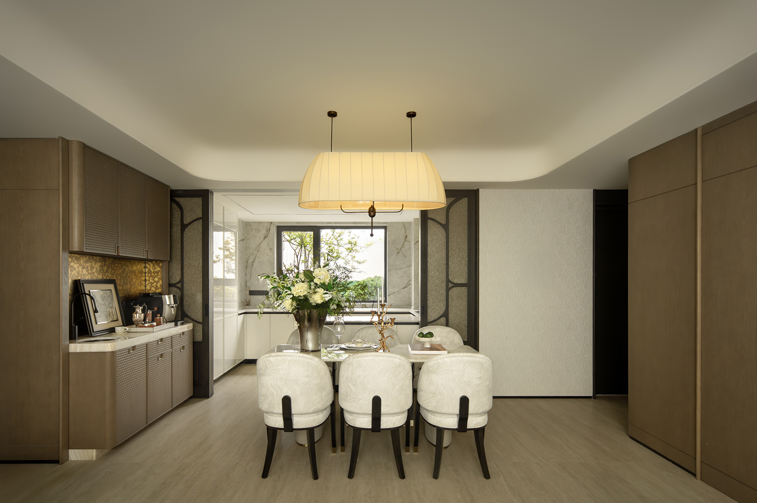 样板间设计,家装样板间,样板间设计案例,样板间设计方案,现代风格样板间设计,轻奢样板间,120㎡,143㎡,上海越秀和樾府:苏河之源的艺境栖居,上海,CCD郑中设计