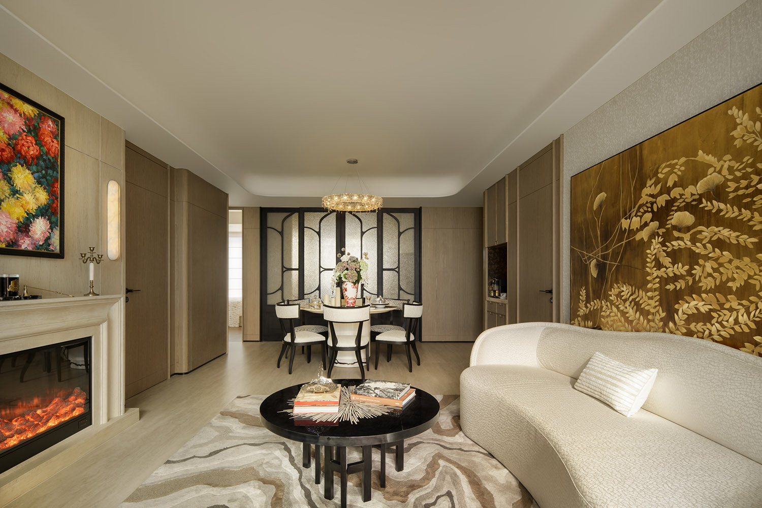 样板间设计,家装样板间,样板间设计案例,样板间设计方案,现代风格样板间设计,轻奢样板间,120㎡,143㎡,上海越秀和樾府:苏河之源的艺境栖居,上海,CCD郑中设计