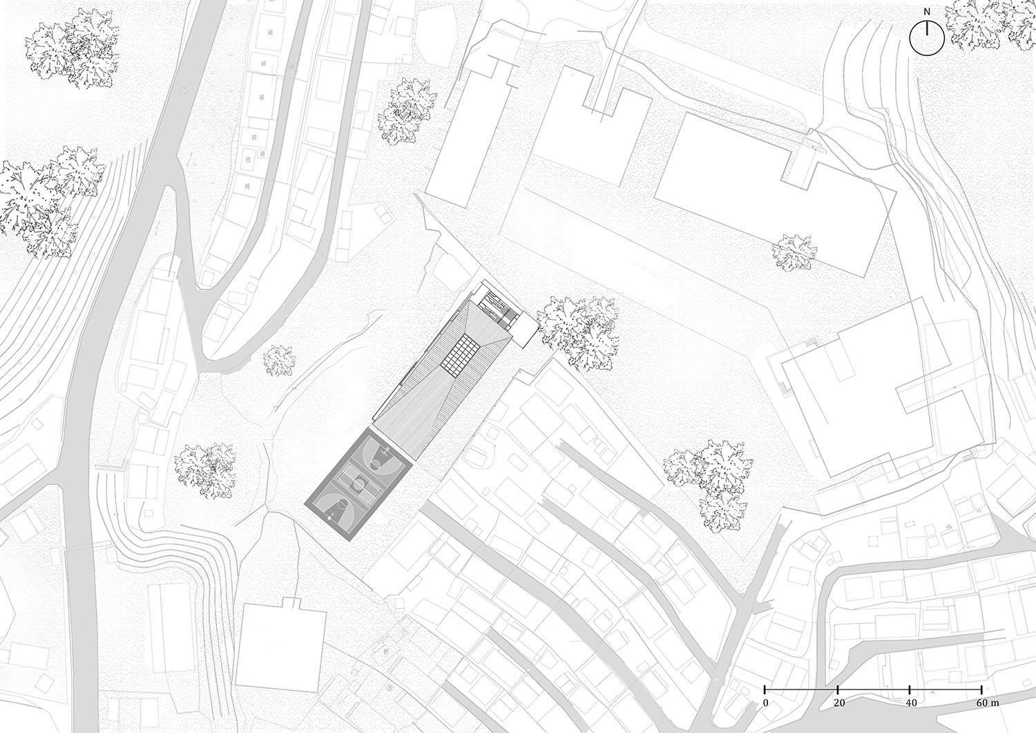 研学空间设计,建筑设计,乡村建筑设计,公共空间设计,云南普洱乡村振兴咖旅庄园研学中心,多功能空间,咖啡研学中心,云南普洱,平介设计,杨楠