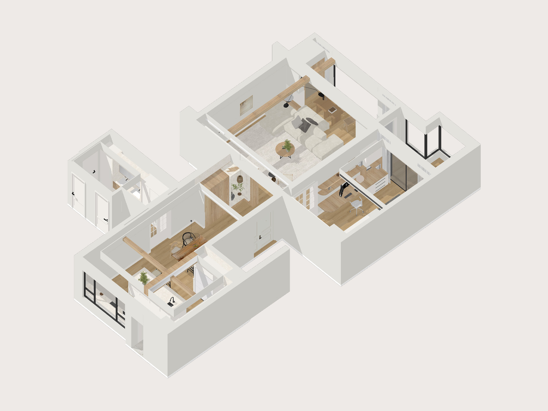 250㎡大平层设计,250㎡,大平层设计案例,住宅设计,美式风格家装设计,大平层设计,大平层设计方案,美式风格,精装房改造,上海,上海中海紫御豪庭-细节里的自然主义美学,示觉设计