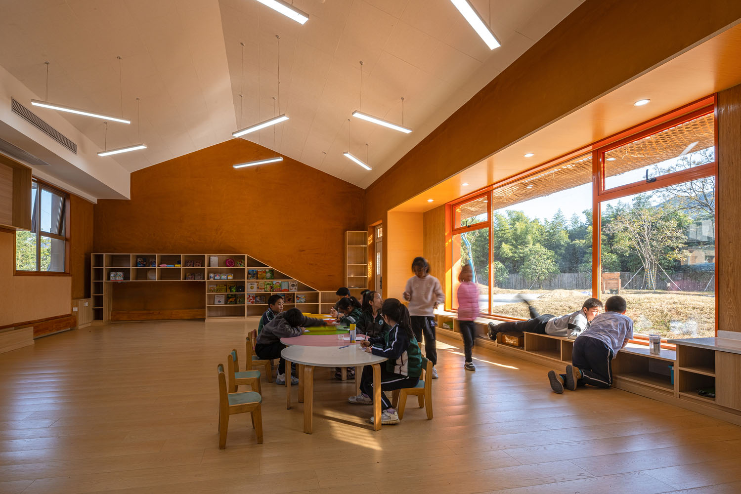 MOMENTUM 建筑设计事务所,学校设计,校园设计,小学改造,青山学堂,建筑改造,学校改造案例,杭州,废弃小学校园改造