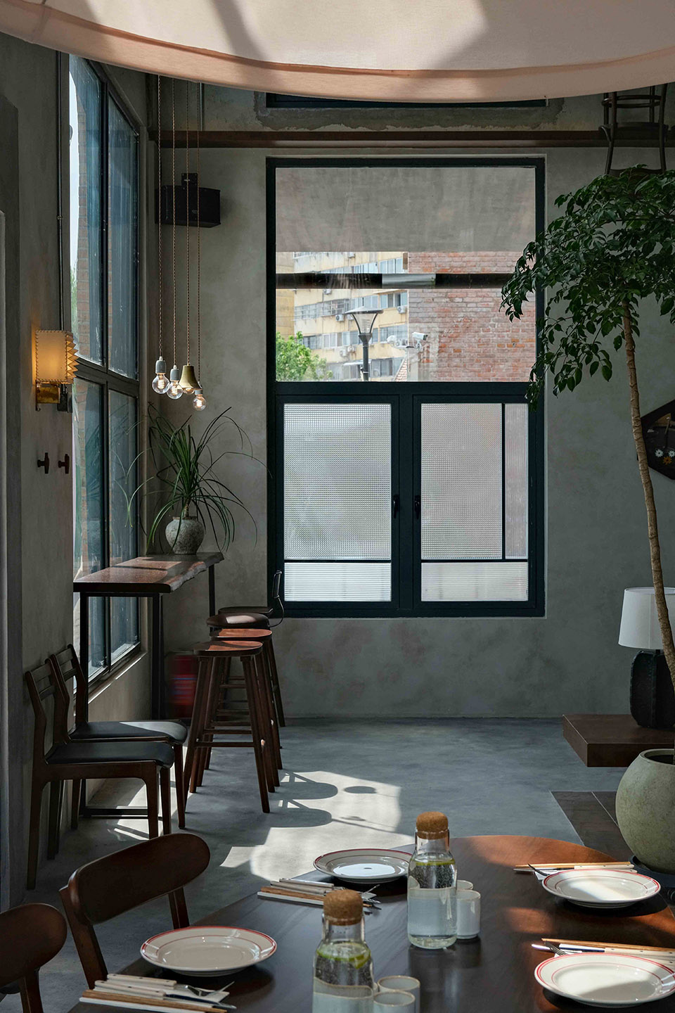 餐厅设计,休闲餐厅设计,餐厅装修,工业风餐厅,餐厅设计案例,餐厅设计方案,江苏淮安芬芳aroma餐厅,江苏淮安,有七设计工作室