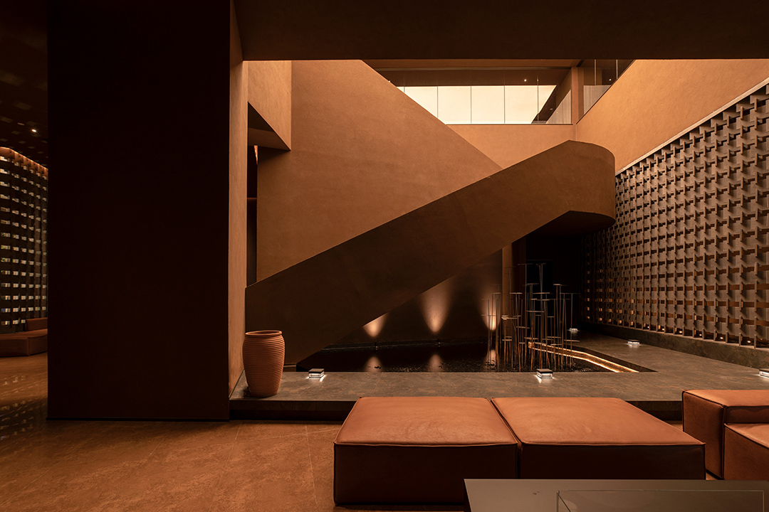 推拿店设计,按摩店设计,推拿按摩空间,按摩店设计案例,按摩店设计方案,昆明内向-艺术滋养与身心休憩之所,昆明,素造建筑