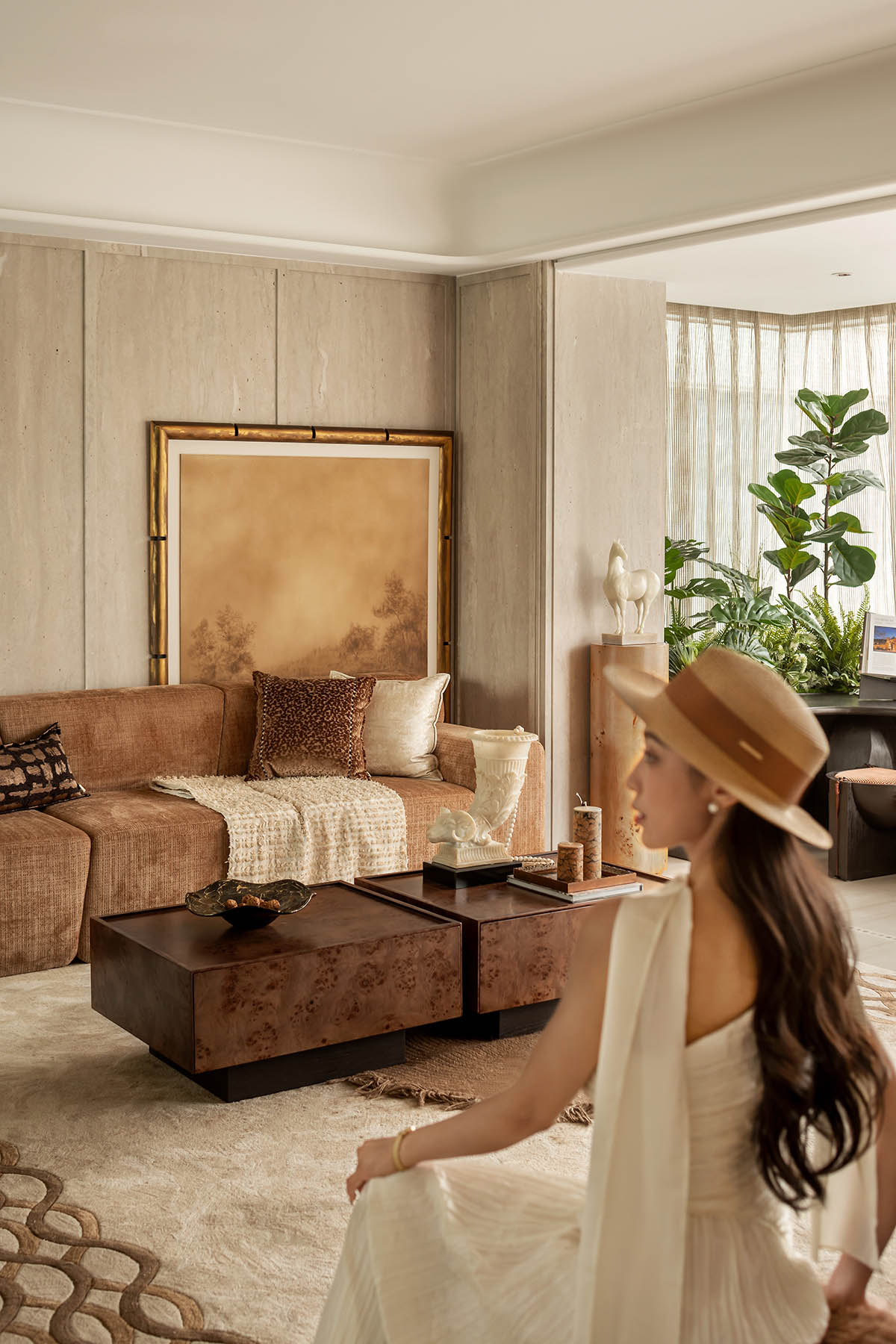 139㎡,样板间设计,软装设计,样板间软装,样板间设计案例,样板间设计方案,现代风格样板间设计,轻奢样板间,广州龙湖亚伦-摩登隐逸·臻赫典藏,广州,TRD尺道设计