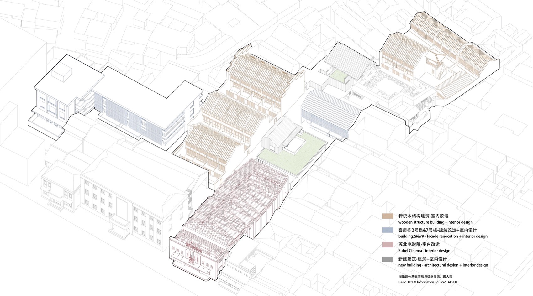 建筑改造,建筑设计,酒店改造,酒店设计,老房子改造酒店,度假酒店设计,现代园林式酒店,酒店设计案例,酒店设计方案,江苏扬州广陵有熊酒店,江苏扬州,B.L.U.E.建筑设计事务所,青山周平
