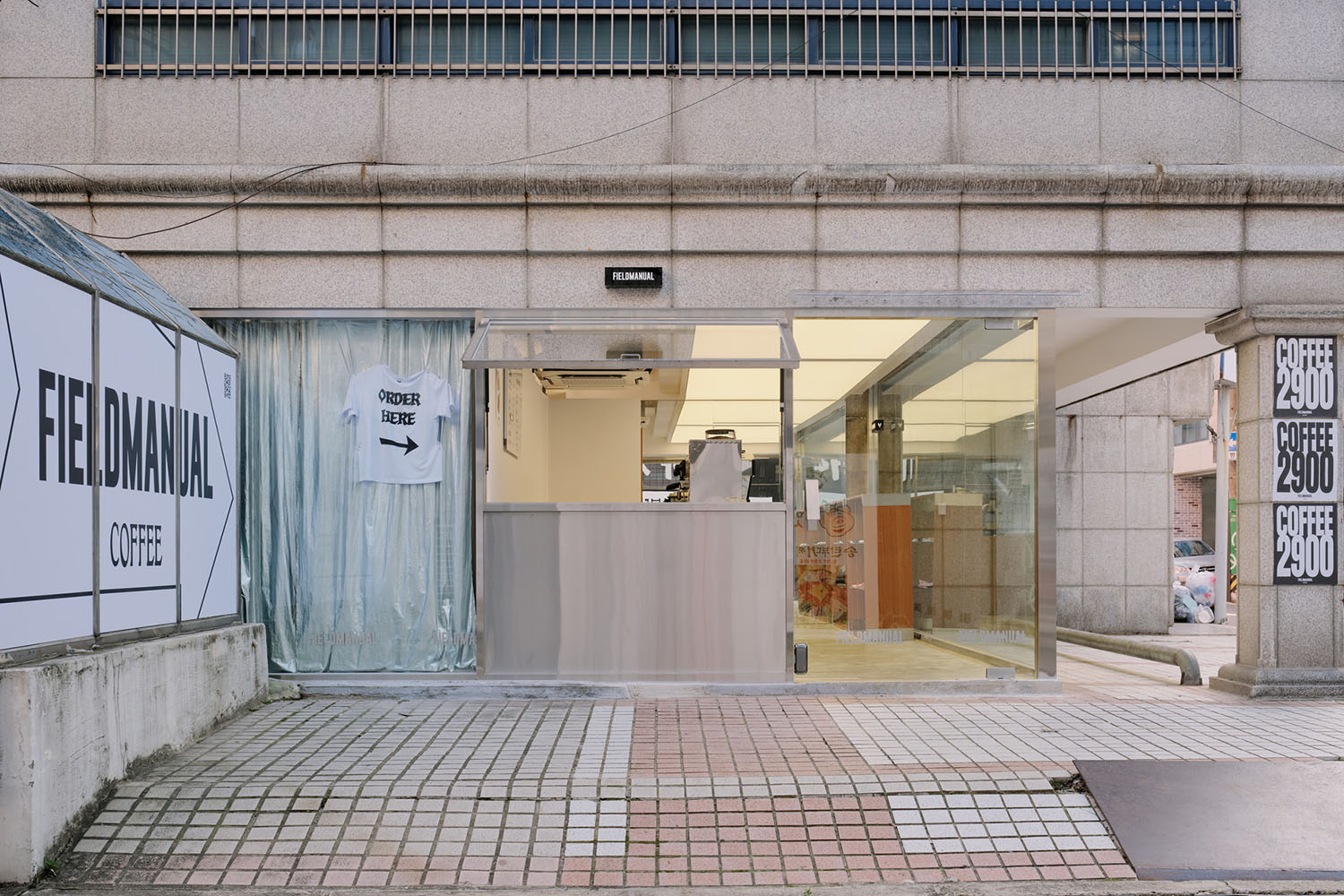 Atelier OA,咖啡店设计,咖啡厅设计,咖啡厅设计案例,咖啡厅设计方案,韩国,首尔,极简咖啡厅,cafe Fieldmanual,服装店设计,服装店设计方案