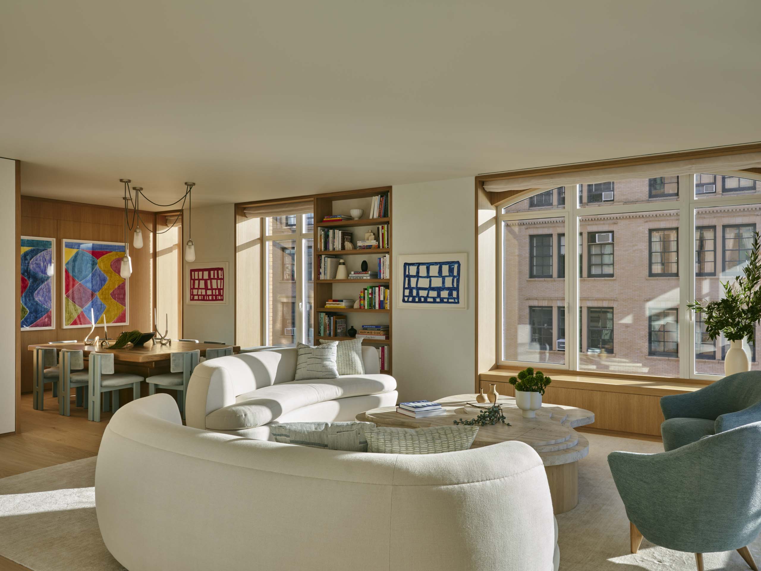 Studio SC,大平层设计,大平层设计案例,大平层装修,原木色,纽约