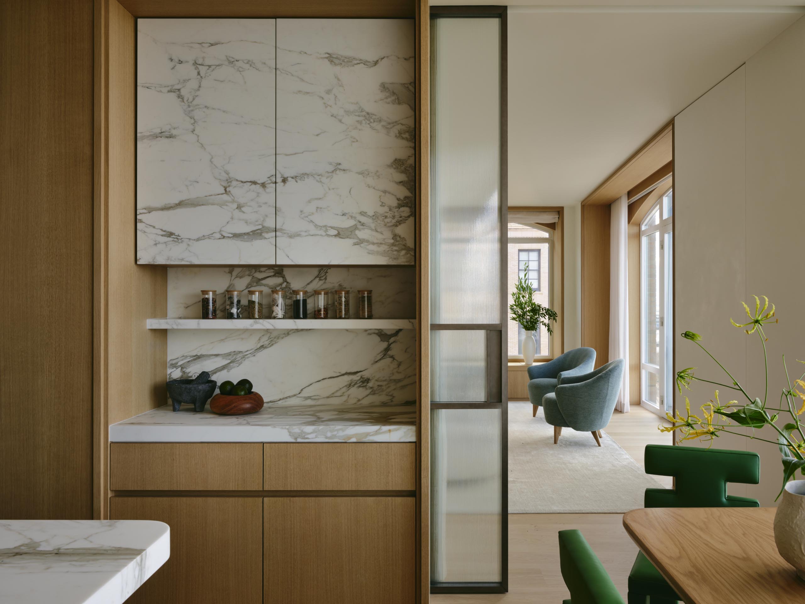 Studio SC,大平层设计,大平层设计案例,大平层装修,原木色,纽约