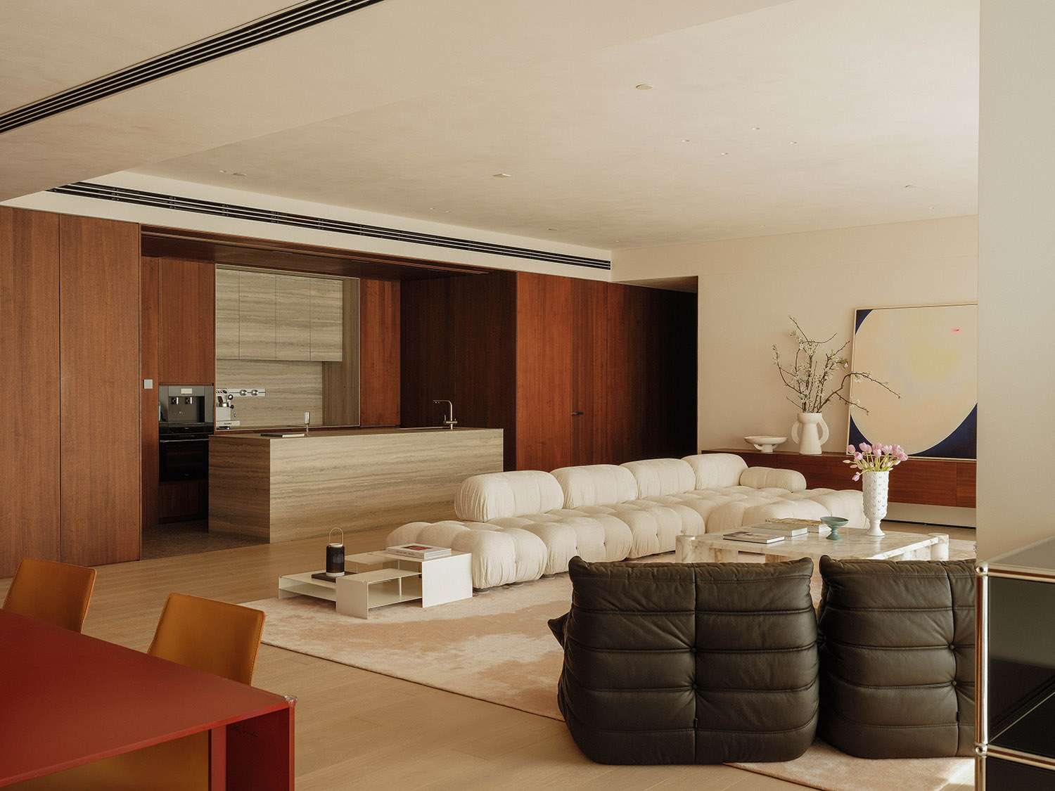 Studio Point 5,大平层设计,大平层设计案例,大平层装修,原木色,成都,复地金融岛