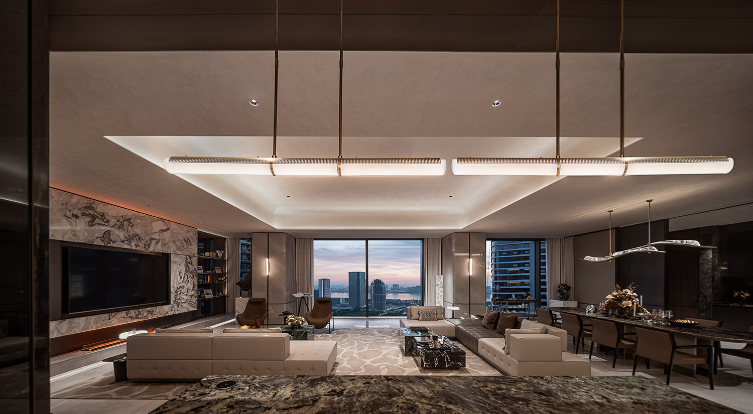 560㎡大平层设计,超级大平层,大平层样板间,样板间设计,轻奢样板间,样板间设计案例,样板间设计方案,大平层美学空间,,现代风格样板间设计,杭州傲璇兆丰Essence大平层,杭州,GFD广飞设计