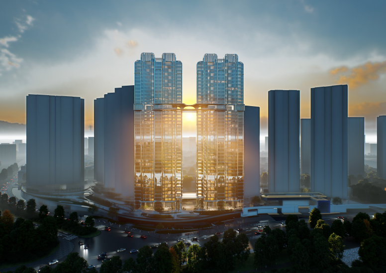 售楼处设计,营销中心设计,售楼处设计案例,售楼处设计方案,大堂设计,售楼处软装设计,现代风格售楼处,保利售楼处,佛山,佛山保利·天瓒双子塔首层大堂,ENJOYDESIGN燕语堂