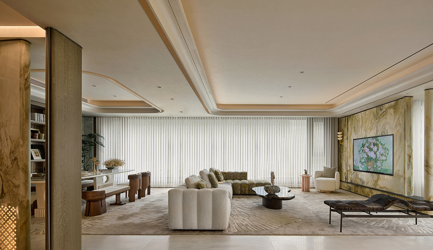 216㎡,样板间设计,大平层样板间,样板间设计案例,样板间设计方案,现代风格样板间设计,轻奢样板间,赣州中海·自然入室奢居典藏,赣州,零次方设计