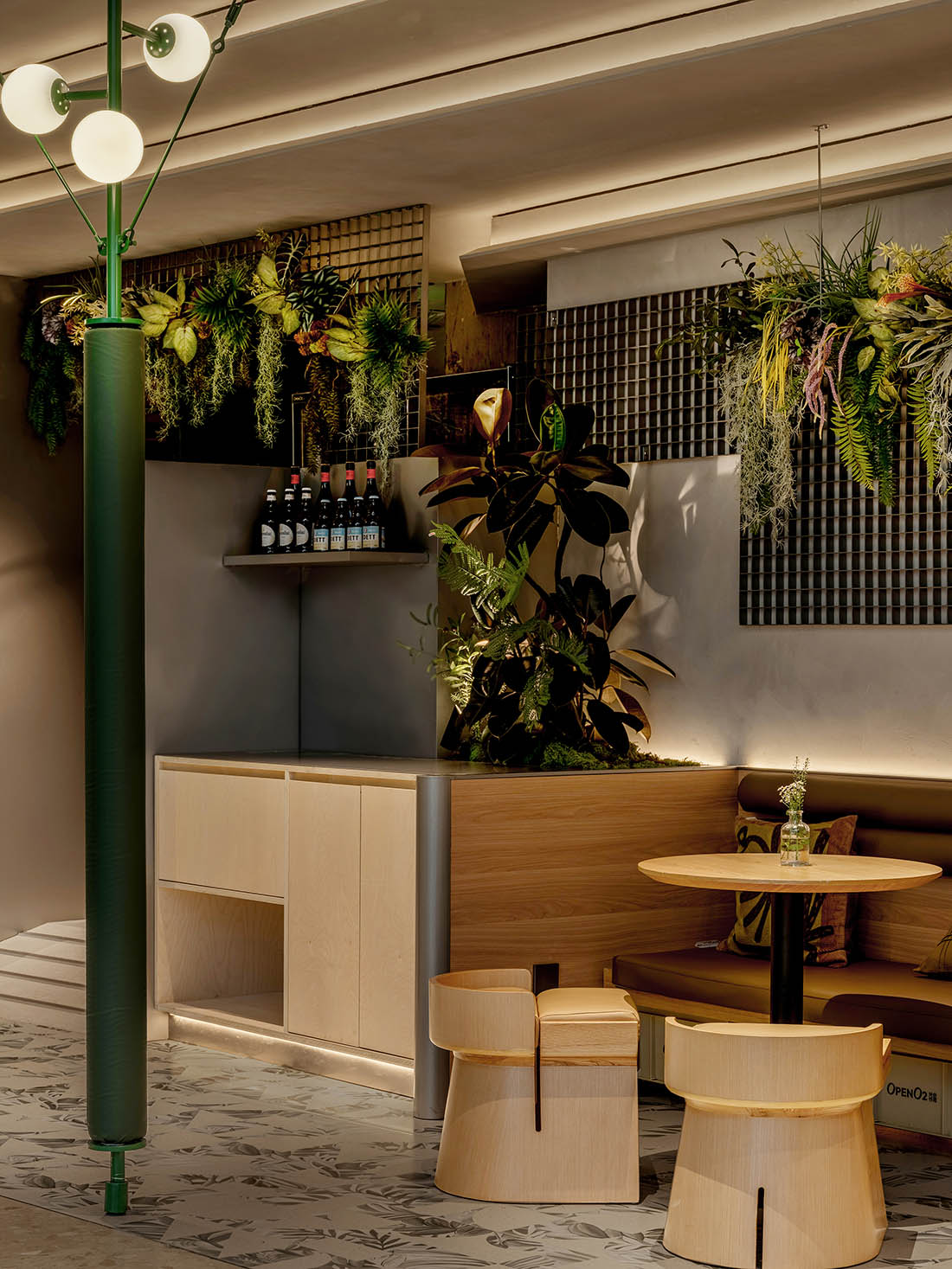 餐厅设计,森系自然风格餐厅,休闲餐厅设计,餐厅装修,餐厅设计案例,餐厅设计方案,沈阳OPEN O2光合作用餐厅,沈阳,甲板设计,霍二东