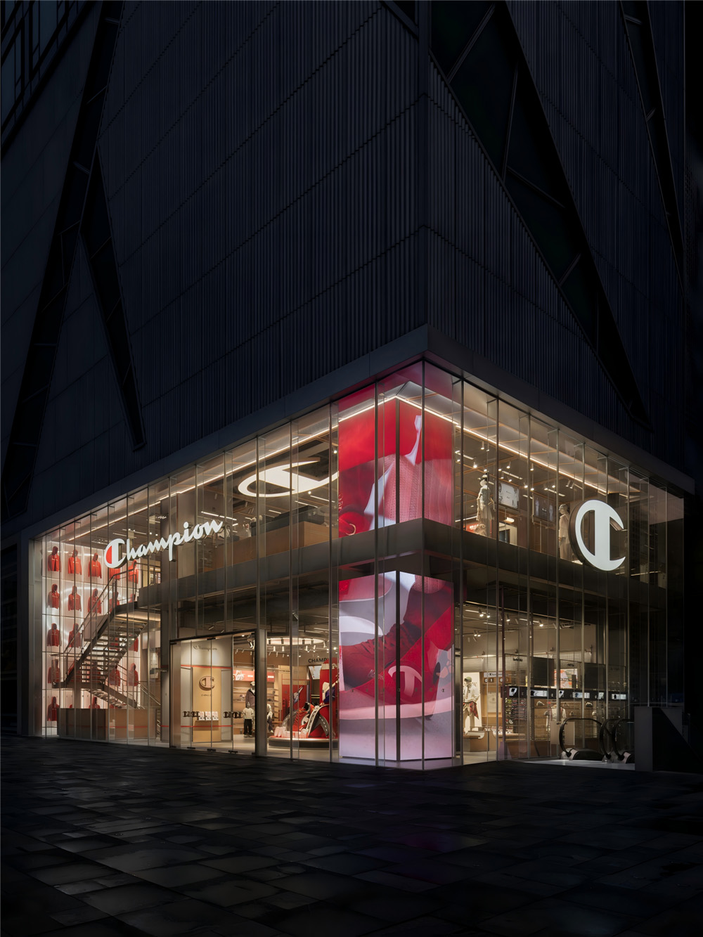 服装店设计,服装零售店,服装旗舰店,旗舰店设计,商店设计,服装店设计案例,服装店设计方案,Champion,Champion成都旗舰店焕新升级,成都,立品设计