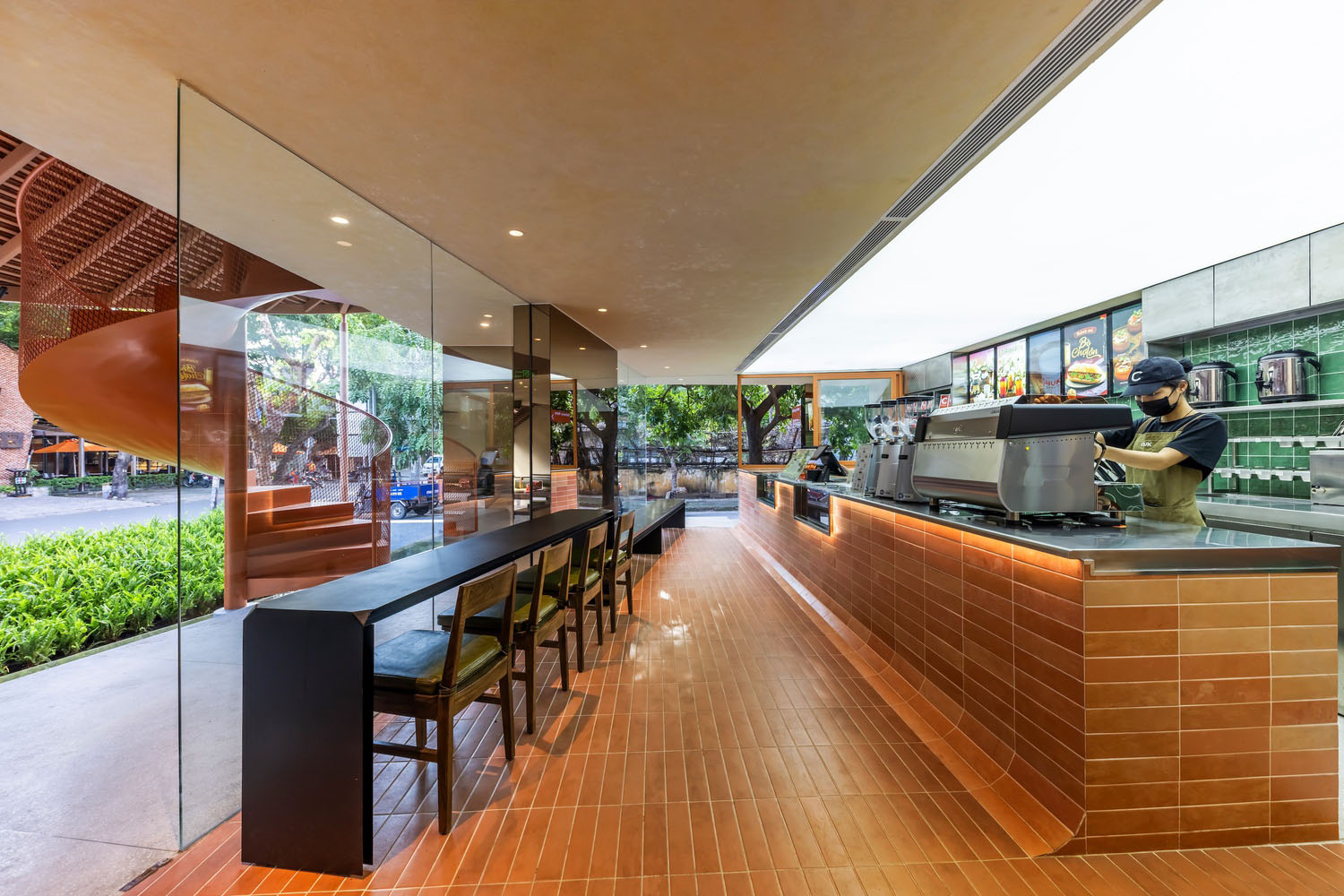 6717 Studio,咖啡厅设计案例,咖啡店设计,越南,胡志明市,CHUK COFFEE,咖啡厅设计,极简风格咖啡店设计案例,创意咖啡店