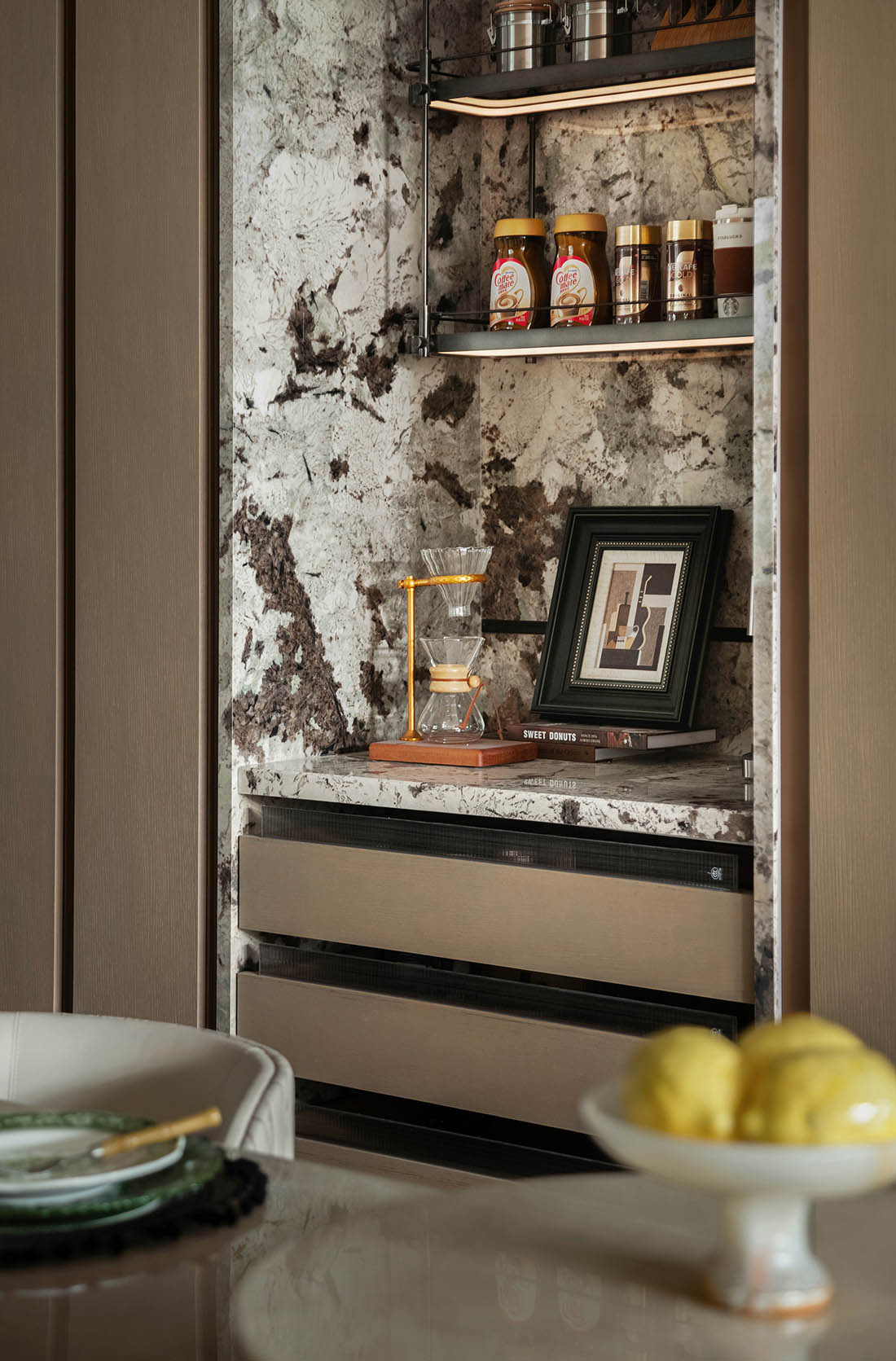 115㎡,122m²,85m²,样板间设计,公寓样板间,小户型样板间,样板间设计案例,样板间设计方案,现代风格样板间设计,轻奢样板间,以空间书写生活秩序:福州榕发云玺的三种栖居演绎,福州,栋三尺设计