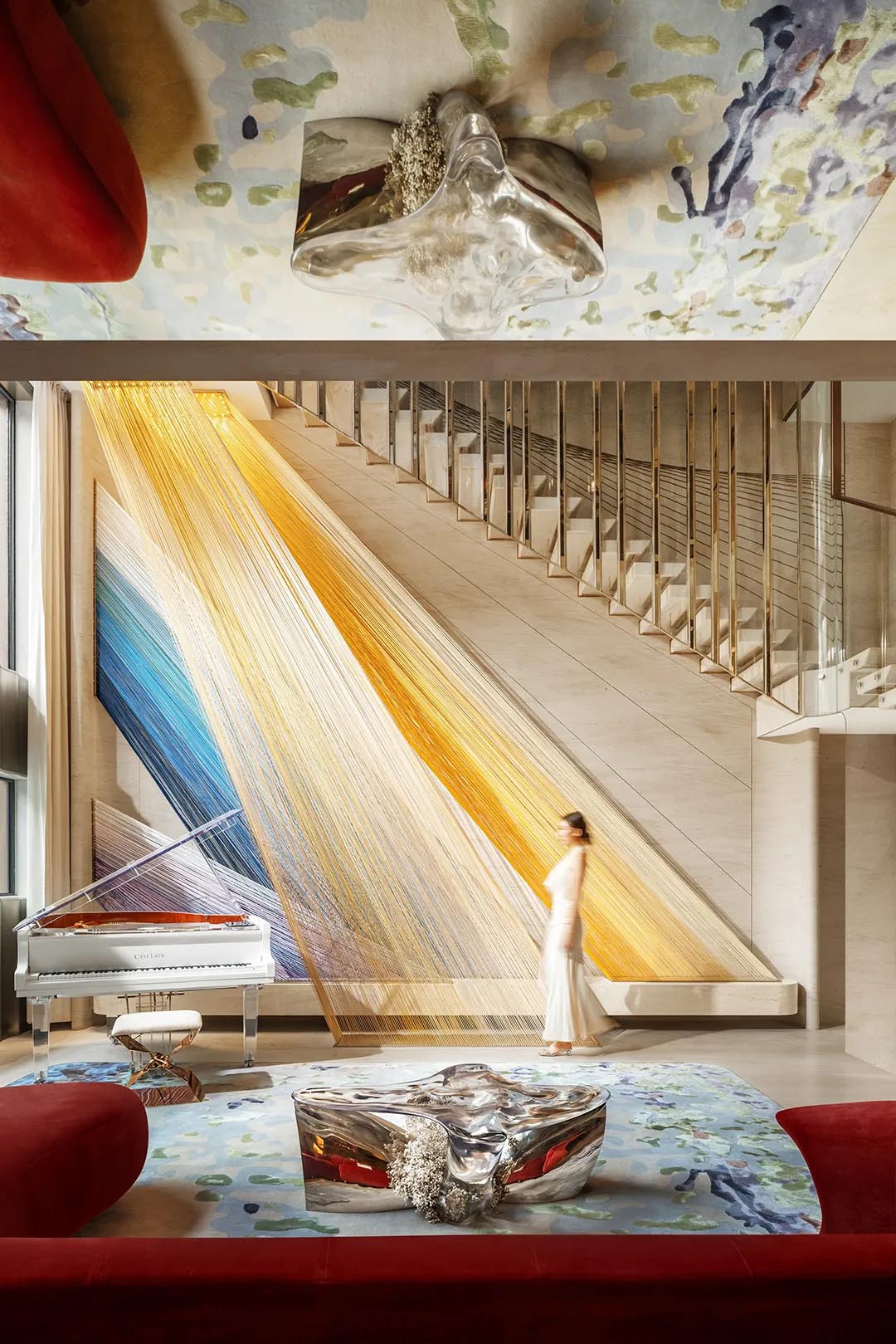 叠墅设计,叠墅样板间,样板间设计,轻奢样板间,样板间设计案例,样板间设计方案,样板间软装设计,样板间美学空间,现代风格样板间设计,成都国锐白玉茗艺墅下叠,成都,MTO洣图设计