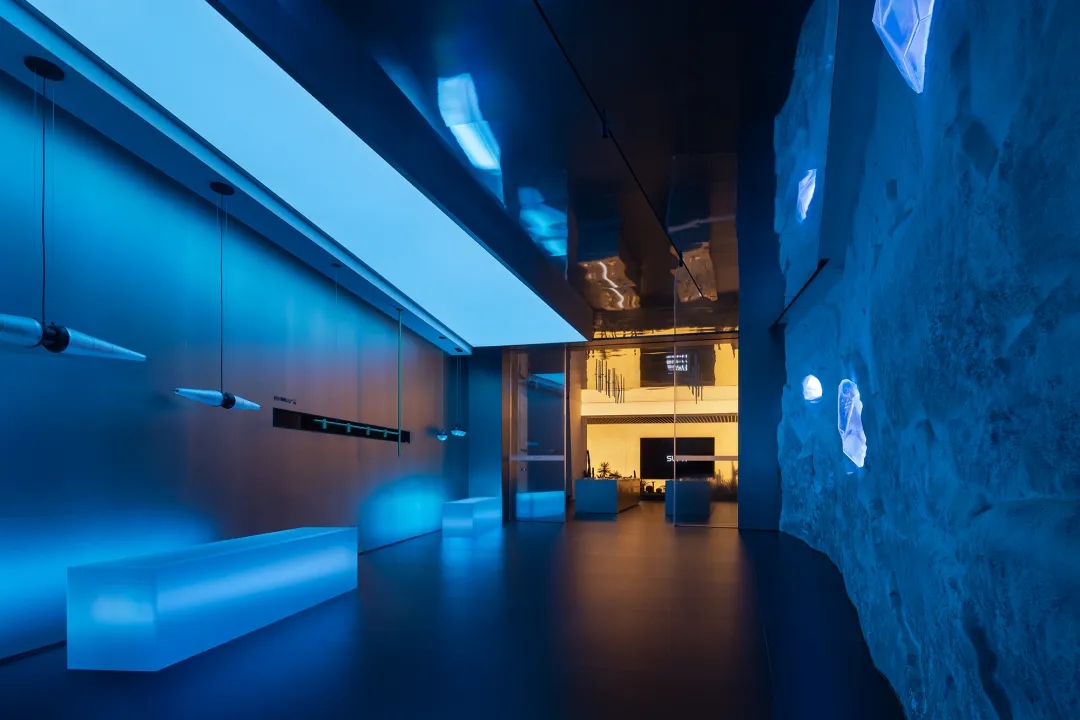展厅设计,灯光展厅,材料展厅设计,企业展厅设计,展厅展览空间,展厅设计案例,展厅设计方案,展厅装修,智能家居体验馆,智能家居展厅,广东中山SUFN三峰智能家居体验馆,广东中山,新锐空间设计