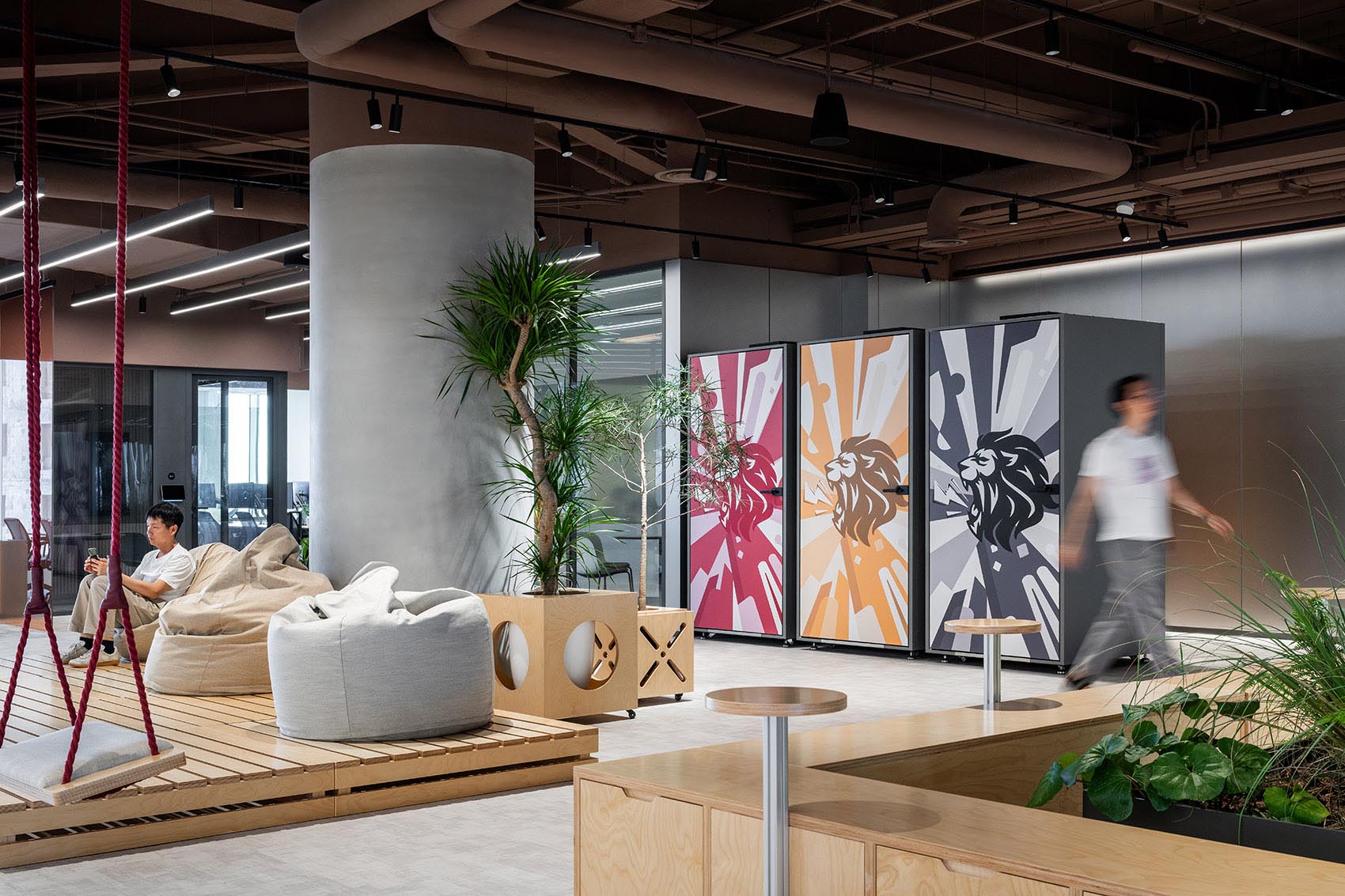 开放式办公室,办公室装修,IFG伊波莱茨建筑设计,办公室设计案例,办公室设计方案,阳狮集团上海办公总部,上海,办公室设计