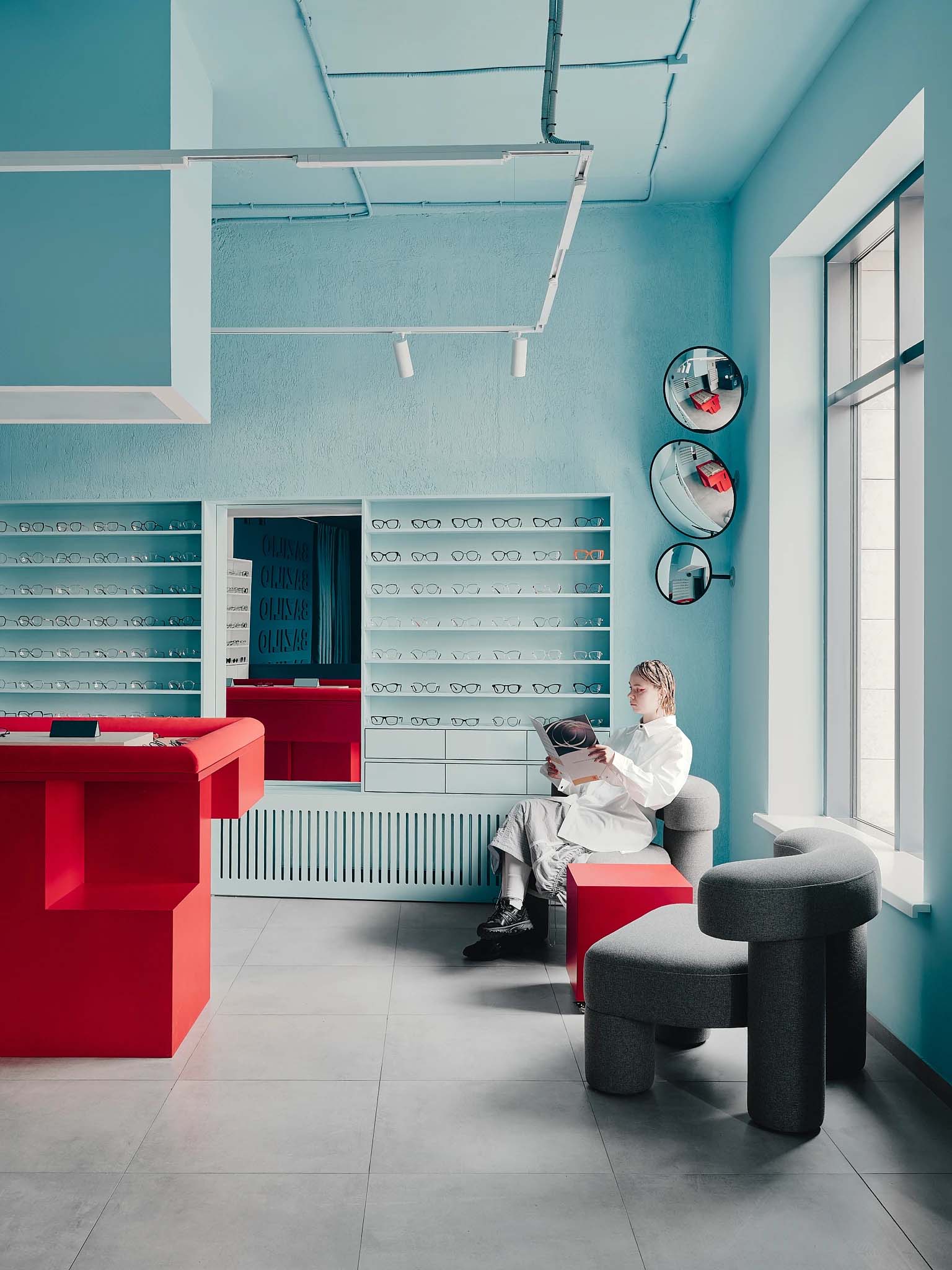 Hubarch Studio,零售店设计,Bazilio眼镜店,俄罗斯,圣彼得堡,眼镜店,眼镜店设计,店铺设计