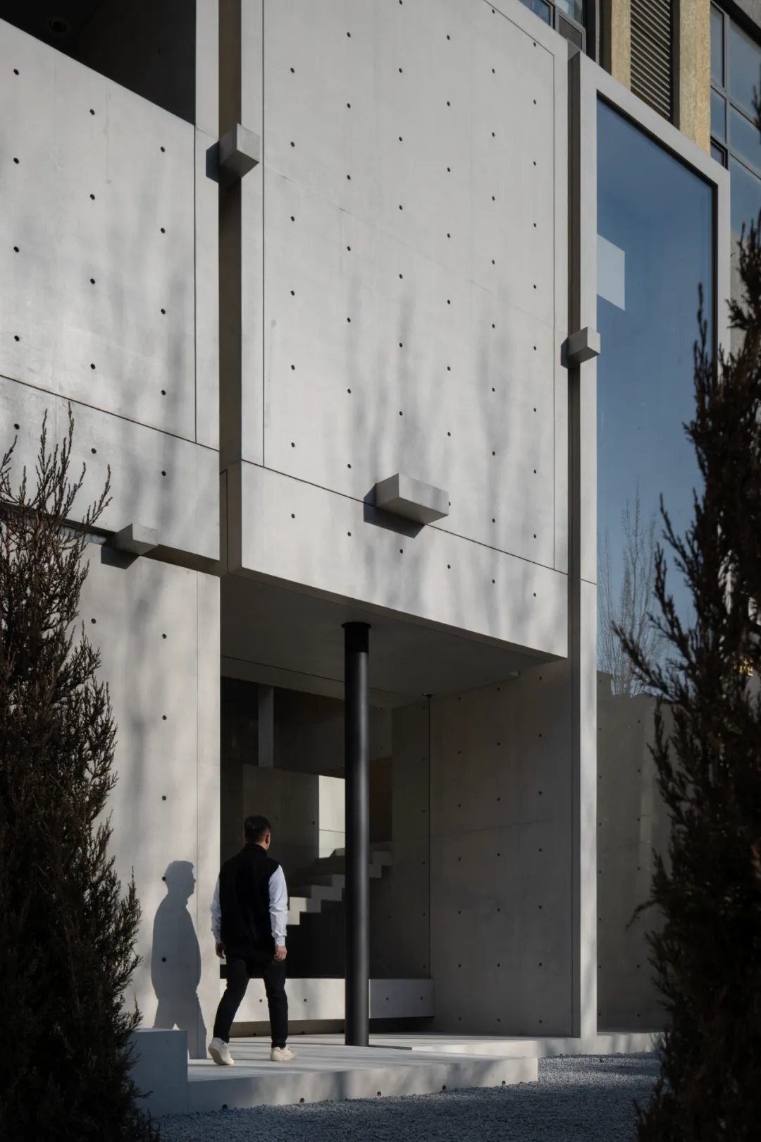 建筑设计,清水混凝土建筑,生活艺术空间,艺术展厅空间,材料展厅,沈阳在舍·一个偏远的精神栖息地,沈阳,鹏和朋友们设计事务所