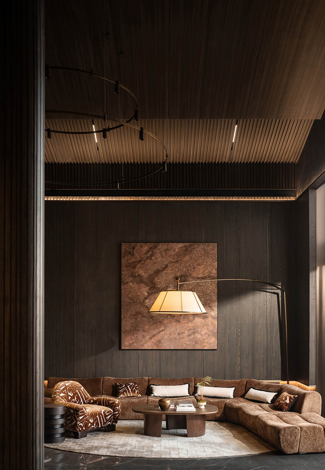 架空层设计,社区架空层,住宅架空层设计,社区化架空层,软装设计,架空层软装,成都麓湖·观澜架空层,成都,千寻设计,麓湖C30观澜组团