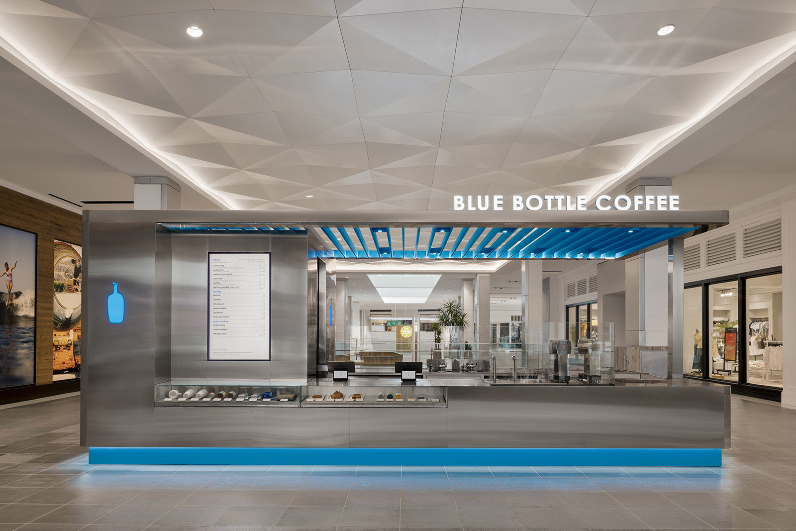 I IN,咖啡厅设计案例,咖啡店设计,美国,小蓝瓶咖啡,BLUE BOTTLE COFFEE,咖啡厅设计,小蓝瓶咖啡店设计案例,网红咖啡厅,创意咖啡店,加利福尼亚