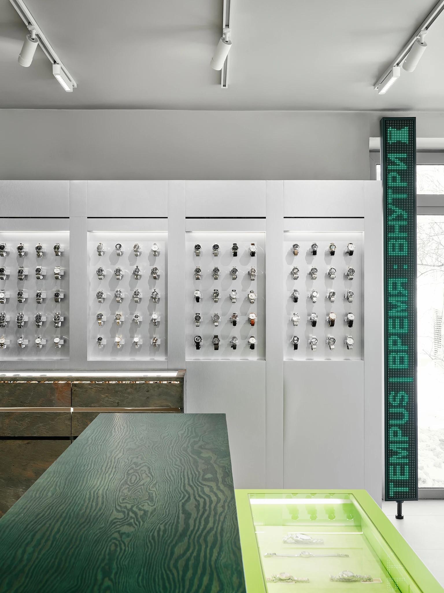 Sinitsa Buro,零售店设计,手表店,俄罗斯,腕表零售店,手表店设计,店铺设计,Tempus