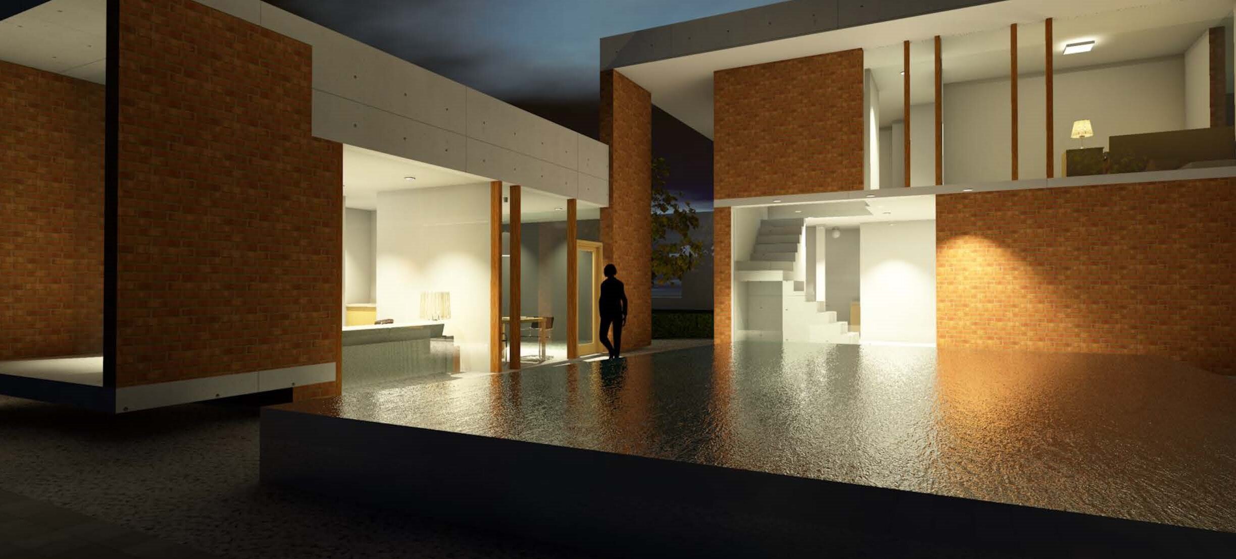 样板间设计,样板间设计案例,样板间设计方案,现代风格样板间,建筑立面改造,外立面改造,外立面设计,院落样板间,山西晋中田森新晋优品展示中心,山西晋中,WHY Atelier