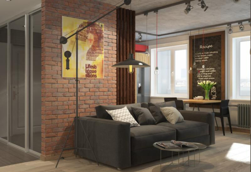 Teplova Art设计的LOFT风格效果图