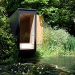 英国汉普郡池塘冥想小屋