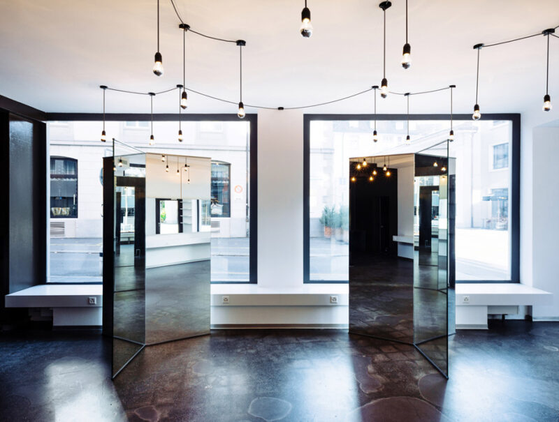 苏黎世男士理发店设计