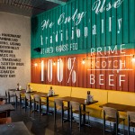 格拉斯哥创意工业风汉堡店设计